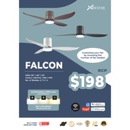 [[SG Stock]] BESTAR FALCON 36in / 46in / 52in/SMART LED Ceiling Fan/DC Motor/(Mocha/MB/MW)
