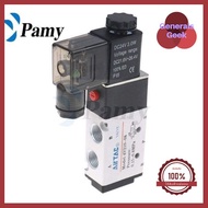 PAMY โซลินอยด์ วาล์ว Airtac รุ่น 4V210-06 และ 4V210-08 (AC220v/DC24v) solenoid valve airtac คุณภาพดี