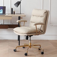 QM👍Ergonomic Chair Warm Face Modern Home Computer Chair Comfortable Double-Layer Study Light Luxury Desk Chair Office Ch