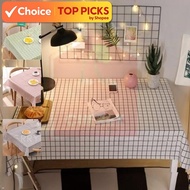 Waterproof Tablecloth – Oilproof Dustproof Table Cover for Dining Table Room Décor (Plaid Design)