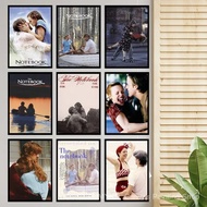 HI8H The Notebook Movie Anime Posters Sticky Decoracion Painting Wall Art White Kraft Paper Wall Dec