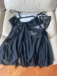 全新黑色蕾絲性感内衣褲/前扣性感睡衣丁字褲/情趣內衣