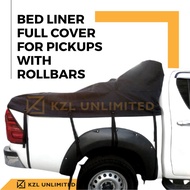 ♞Waterproof Bed Liner Full Cover for Pickup Truck with Roll Bar Rollbar Ranger/Navara/Strada/Hilux