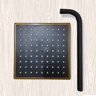 Walll Shower Box 8 Inch Black Gold