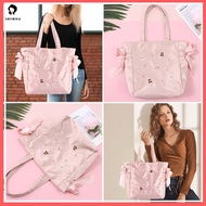 TANGXU926926929 Grunge Aesthetic Shoulder Bag Purses Korean Harajuku Pink Embroidery Dumpling Bag Cute Large Capacity Embroidery Handbags Women