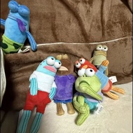 SpongeBob Residents of Bikini Bottom Underwater Fish Population Plush Pendant Dolls Kawaii Dopey Daz