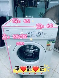 Zanussi 金章 前置式洗衣機 (6kg, 800轉/分鐘) ZWS588 簿款 可櫃底/嵌入式安裝 二手電器 清倉大減價 最新款 貨到付款 精選貨品 香港二手 二手洗衣機 雪櫃 搬屋 傢俬 家庭