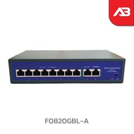 POE SWITCHING 10/100/1000Mbps 8+2 PORT 52V 1.5A 120W รุ่น F0820GBL-A