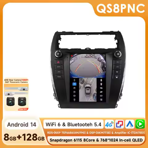 For Snapdragon AI Intelligent Systems Car Radio For Toyota Camry 2012-2014 GPS Multimedia Player Ste
