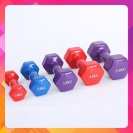 3 KG Rubber Covered Dumbbells - Gym, Home Sports, Gym