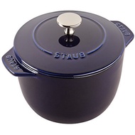 Staub 11721691 Cast Iron 1.5-qt Dark Blue Petite French Oven