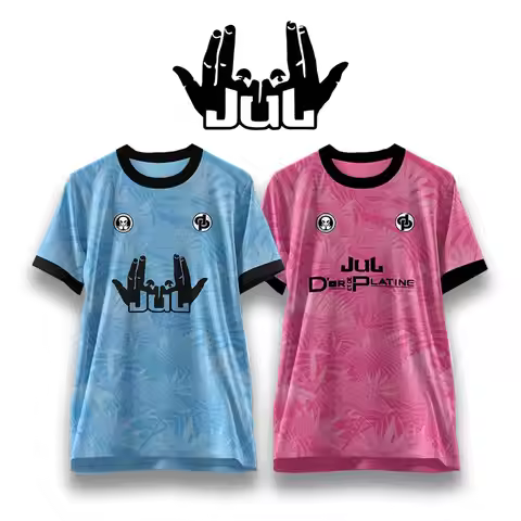 New JUL Football Jersey Men's And Women's Short-Sleeve Sport Crew Neck T-Shirt DP Print Customizable