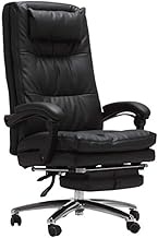 Adjustable High Back Boss Chair Business Leather Chair Swivel Chair Computer Chair Home Reclining Chair Office Desk Gaming Chair (Color : Black Size : 126x68x68cm) interesting