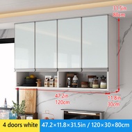 Aluminum Kitchen Cabinet Anti-Termite Modular Cupboard Dust Glass Hanging Cabinet Wall For The Kitch