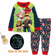 [SG SELLER] Cuddle Me kids Glow in the Dark Pyjamas sleepwear children girls boys games transformers