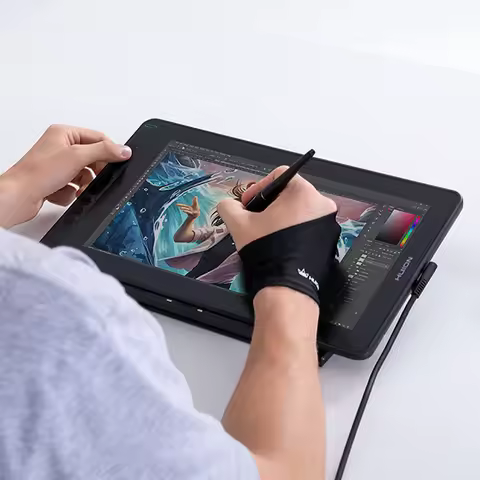 Dropshipping HUION Kamvas 13 Dual-purpose Full-featured USB C Digital Drawing Signing Graphic Tablet