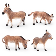 Limited Time Hot Sale Simulation Wild Animals Africa Mongolian Donkey Model Children Cognitive Male 