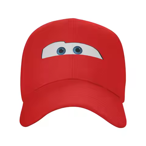 Lightning McQueen Eyes Casual Baseball Cap Summer Trucker Hat Sun Visor Outdoor Gym Snapback Cap Cou