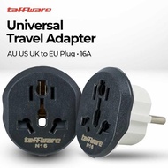 Loop Universal Travel Adapter AU US UK to EU Plug 16A N16 - Black AM10 Alanmasbro10