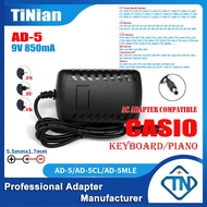 9V 850mA AD-5 AD-5CL AC Adapter for Casio Casiotone LK-65 LK-90TV LK-92TV LK-102 CPS-300 HT-3000 Key