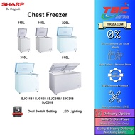 (COURIER SERVICE) SHARP SJC118 SJC168 SJC218 SJC318 SJC518 110L-510L R600A CHEST FREEZER