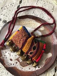 印度古董刺繡布再造包子頸鏈