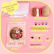 Masinca Crochet Kit for Beginners, Wobbles Crochet Animal Kit with Crochet Accessories, Dog Crochet 