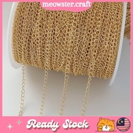 14K Gold Plated Extender Chain, Bulk Solder Curb Chain