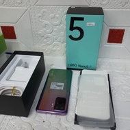 HP OPPO RENO 5F RENO5F 8/128GB FULLSET MULUS BEKAS SECOND