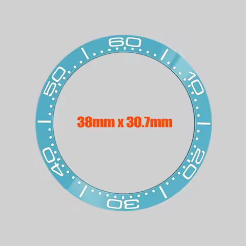 Customized 38mmx30.7mm Seamaster Ceramic Bezel Insert Fit for Seamaster 300 Watch Case 60 min index 