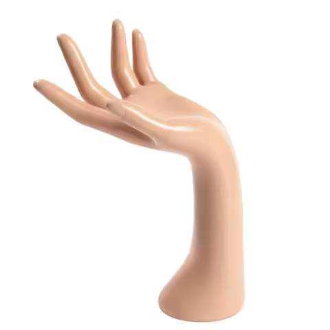Elegant 29cm Mannequin Hand 3 Color Realistic Jewelry Display Stand PVC Display Stand
