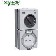 Schneider Clipsal S56C313GY 13A Weatherproof Switched Socket IP66