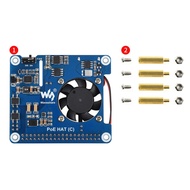 5V 12V Pi4B PoE HAT Cooling Fan Expansion Board for RasPi RPI Raspberry Pi 3B Plus 4 4B Development 