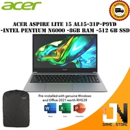 Acer Aspire Lite 15 AL15-31P-P9YD (Intel Pentium Silver N6000/8GB RAM/512GB SSD/15" FHD/Intel UHD/Of
