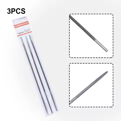 3pc Chainsaw Ener File 1/8in 3.5mm Dia Chainsaw Sharpening Tool Chainsaw File Electric Saw Sharpener