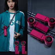 BIGGER 魷魚遊戲 COCOLD冰感摺疊製冷風扇 附掛繩 附吊飾盲袋