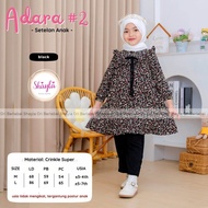 (( TERBARU • ADISTY SET KIDS )) SETELAN TUNIK PANJANG MOTIF BUNGA CANTIK // BAJU MUSLIM SETELAN ANAK