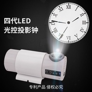 Fourth Generation LED Projection Clock European Roman Silent Projection Clock Living Room Wall Clock