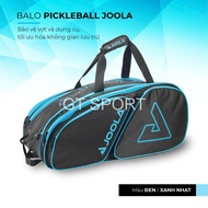 Balo Joola Tour Elite Black & Light Blue Form nhỏ 56cm ĐEN viền xanh túi để vợt pickleball Tennis cầ
