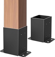 ORIGLE 4x4 Post Base, 4x4 Post Bracket 2PCS, Inner Size 3.6x3.6 inch Fence Post Anchor, Wood Post Br