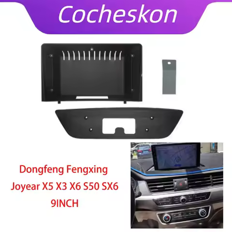 2 Din 9 Inch Car Radio Installation Plastic Fascia Panel Frame Cable CAN-Bus for Dongfeng Fengxing J
