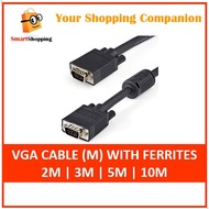VGA Male to VGA Male Monitor Cable with Ferrites 1.8M 3M 5M 10M