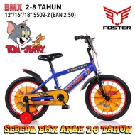 [✅Ori] Sepeda Bmx Anak Laki-Laki 2-4 Tahun Foster Ft5502-2 Tom And