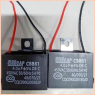 ∇ 1Electronics 1pc Electric Fan Capacitor 400V-450V 4uf