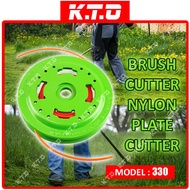 Heavy Duty Aluminium Brush Cutter Nylon Plate Cutter Grass Cutting Disc / Tali / Piring Mesin Rumput