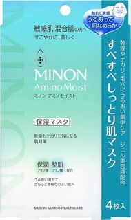 MINON - 氨基保濕柔滑保濕面膜 4 片裝 (日本製造)