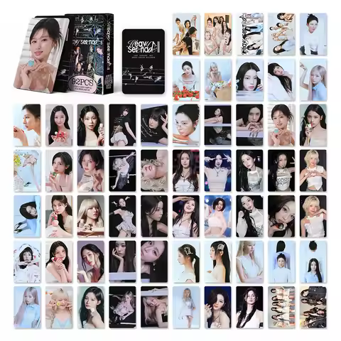 92Pcs/Set Idol NMIXX New Album Heavy Serenade Lomo Cards And Stickers Postcards LILY HAEWON SULLYOON