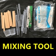 น้ำยาเรซิ่นใส การผสม เครื่องมือ EPOXY RESIN mixing tool