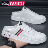 Korean Casual Men's Half Slippers Shoes Fashion Breathable Sports Shoes Slip Ons Half Slippers Shoes