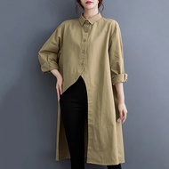 XITAO Shirt Asymmetrical Single Breasted Women Shirt